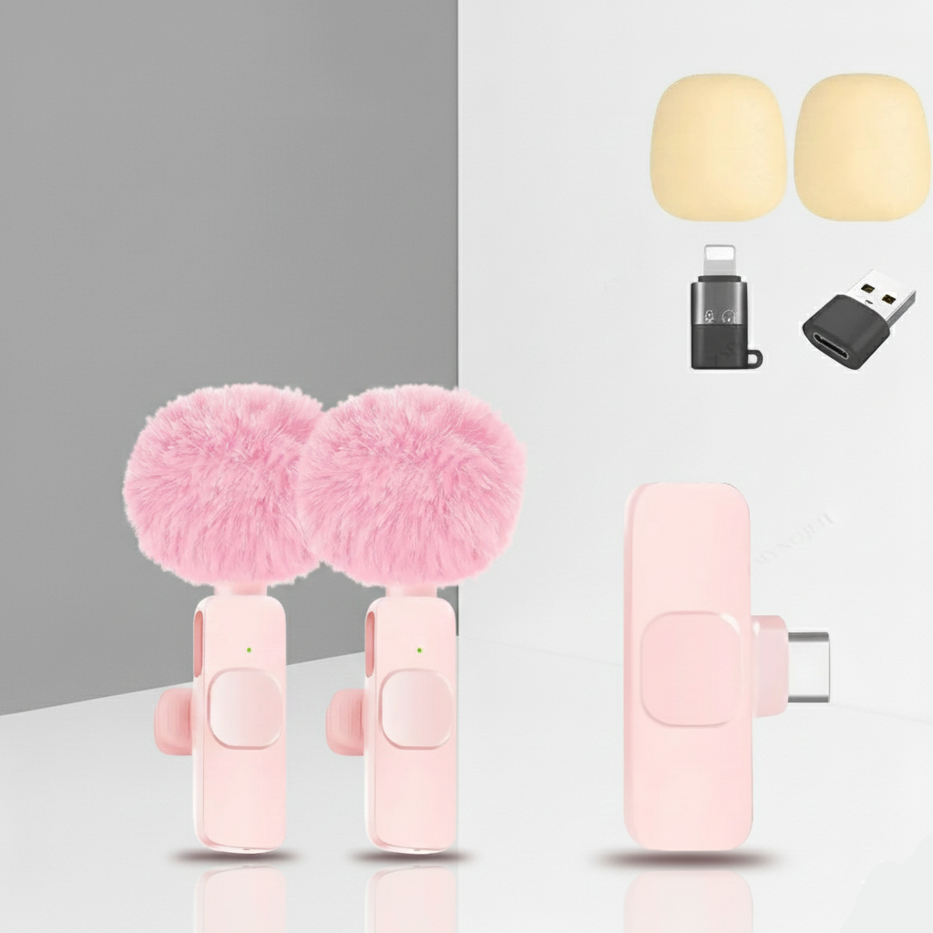 Modèle Voice Rose – Micro Cravate Sans Fil Audio Clair Streaming SMARTS ACCESS