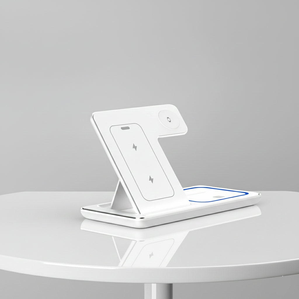 Modèle Trio LED – Station de Charge 3-en-1 avec LED SMARTS ACCESS