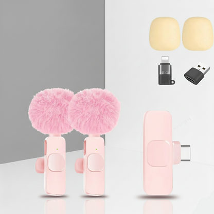 Modèle Voice Rose – Micro Cravate Sans Fil Audio Clair Streaming SMARTS ACCESS