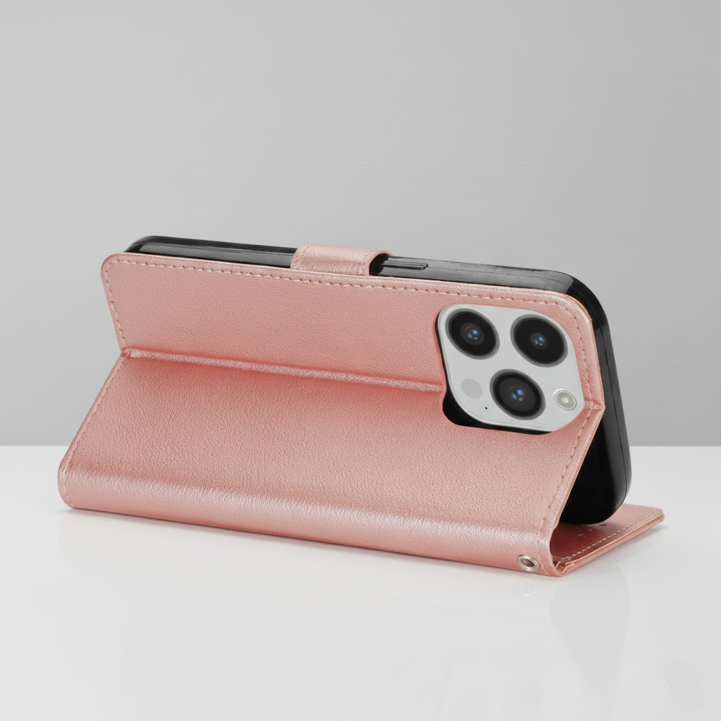 Modèle Wallet Stand – Coque iPhone à Rabat en Similicuir avec Support SMARTS ACCESS