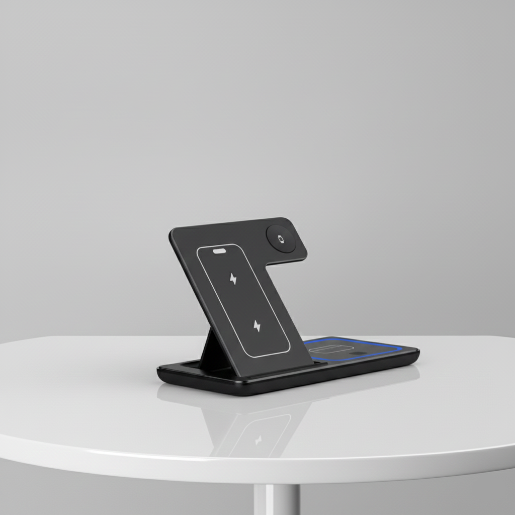 Modèle Trio LED – Station de Charge 3-en-1 avec LED SMARTS ACCESS