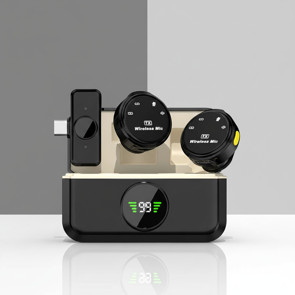 Modèle Duo – Micro Cravate Sans Fil Double Enregistrement SMARTS ACCESS