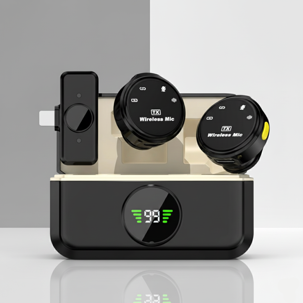 Modèle Duo – Micro Cravate Sans Fil Double Enregistrement SMARTS ACCESS