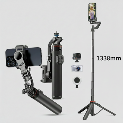 Modèle Nova – Stabilisateur Smartphone 360° avec Suivi Facial AI SMARTS ACCESS