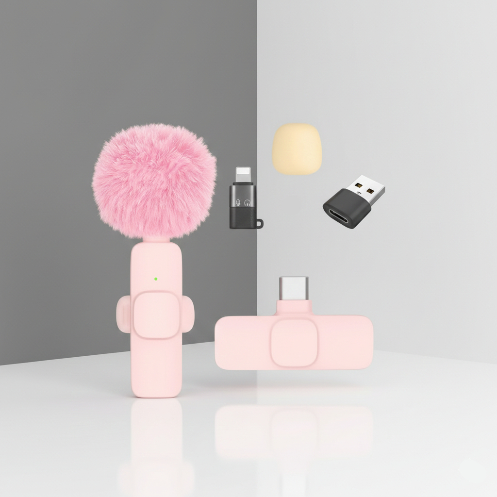 Modèle Voice Rose – Micro Cravate Sans Fil Audio Clair Streaming SMARTS ACCESS