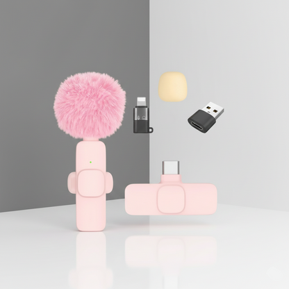 Modèle Voice Rose – Micro Cravate Sans Fil Audio Clair Streaming SMARTS ACCESS