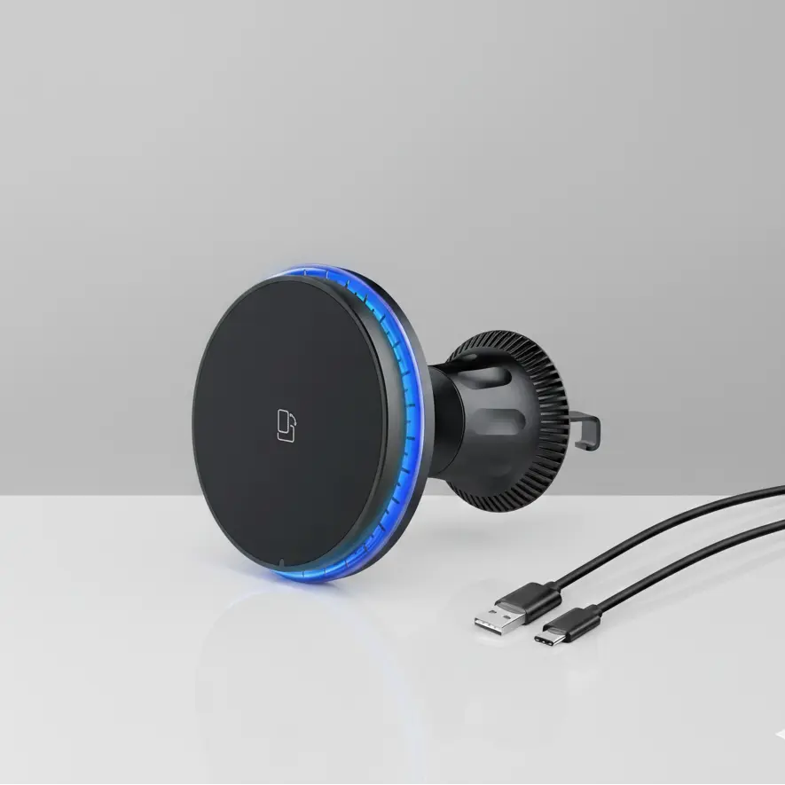 Modèle MagGrip – Support Téléphone Magnétique Voiture avec Charge Sans Fil SMARTS ACCESS